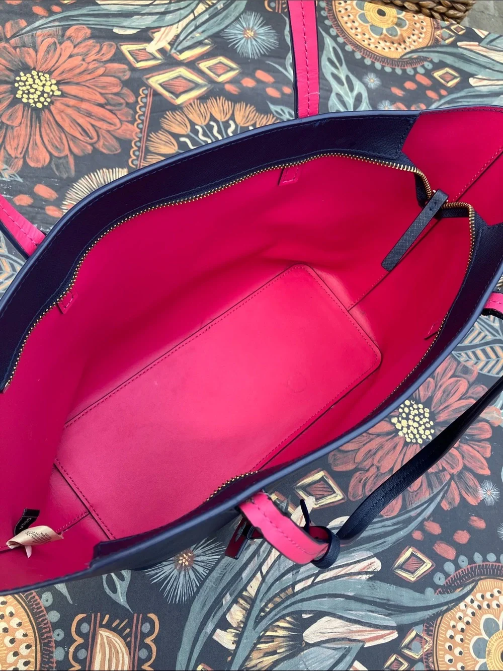 Kate Spade Scott’s Place Lida Navy and Pink Tote